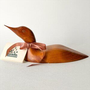 RARE Handcrafted Wooden Loon 1987 IABC Conference Gift Signed by David Freese